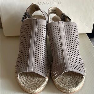 Caslon Women's Taupe Wedge Sandals